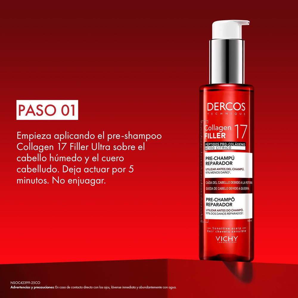 Pre Shampoo Collagen 17 Filler Vichy Dercos - 150ml