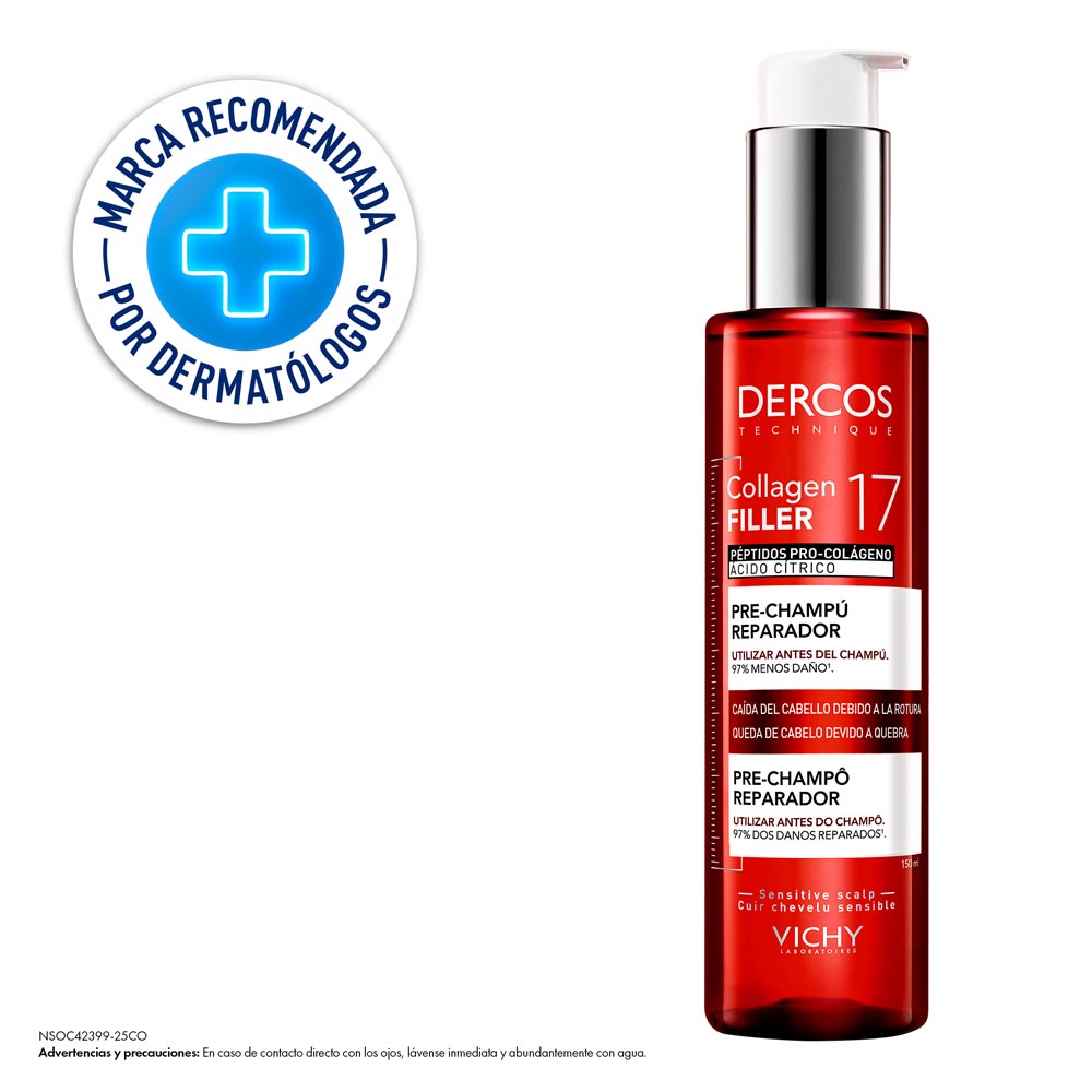 Pre Shampoo Collagen 17 Filler Vichy Dercos - 150ml