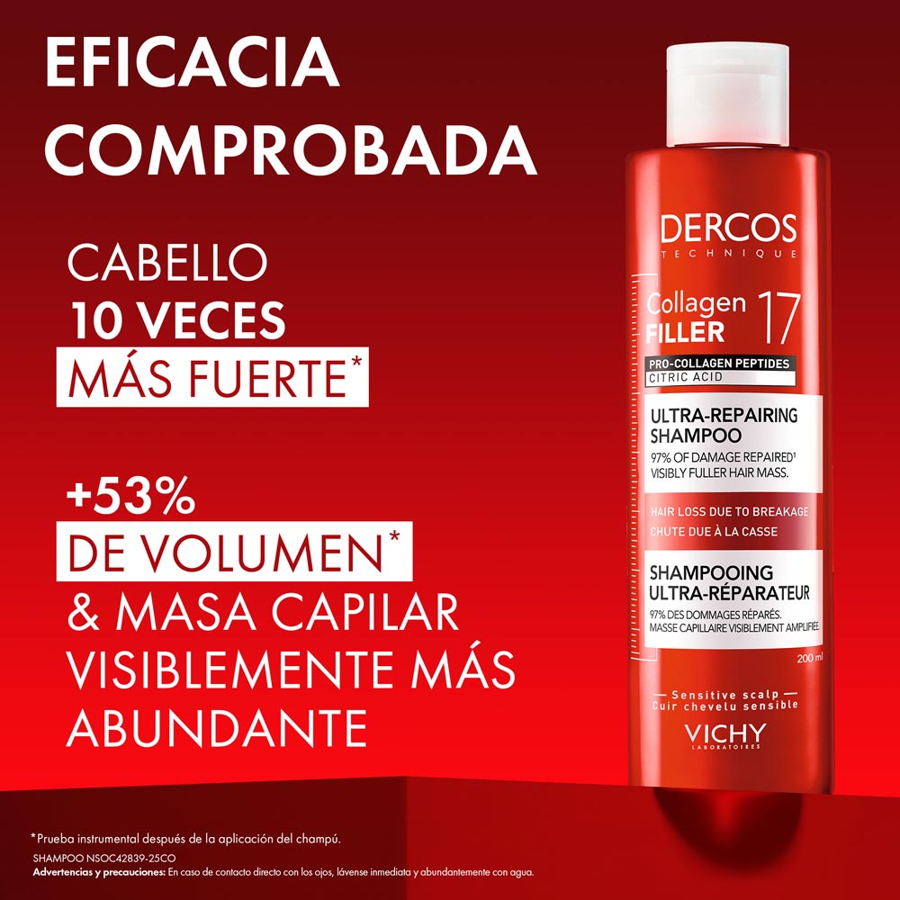 Shampoo Collagen 17 Filler Vichy Dercos - 200ml